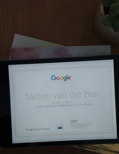 Online marketing certificering Google